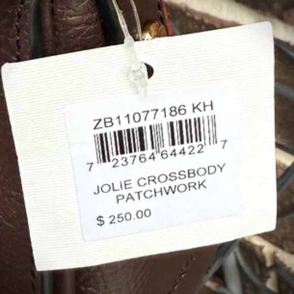 FOSSIL Jolie Genuine Multicolor Leather Patchwork Crossbody Bag - Picture 5 of 6